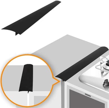 Liesilista pitää puhtaana lieden ja kaapin välin 61,5 cm musta 1-pakkaus