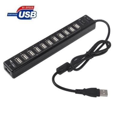 12-Porttinen USB 2.0 HUB