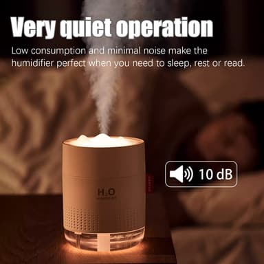 Ultraäänikostutin 500 ml LED-valolla