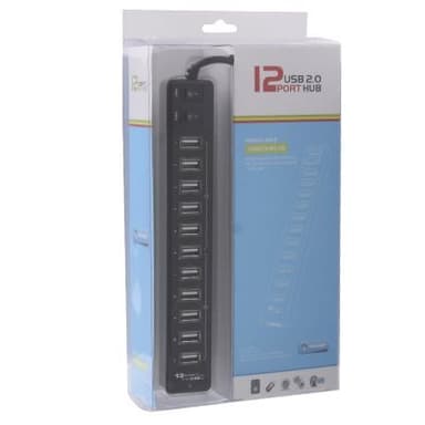 12-Porttinen USB 2.0 HUB