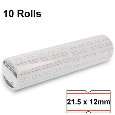 Hintalappuja 10 Rullaa Merkintäkoneeseen