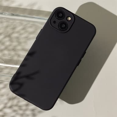 Silikonikotelo iPhone 16 Pro Maxille - Musta