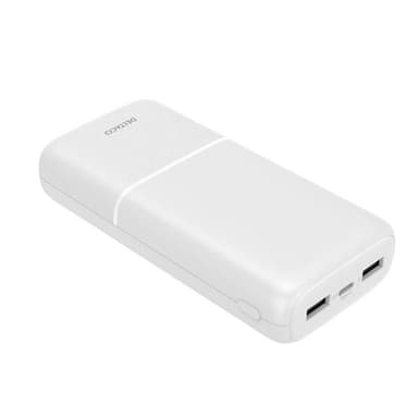 Deltaco Powerbank 20000mAh  2,1A, 10.5W 2xUSB, 1xUSB-C