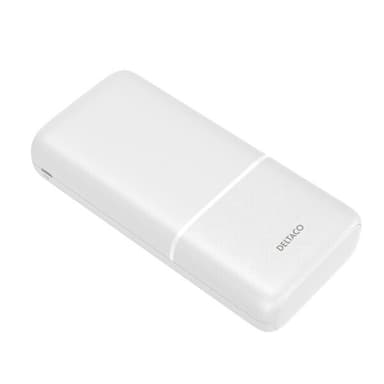 Deltaco Powerbank 20000mAh  2,1A, 10.5W 2xUSB, 1xUSB-C
