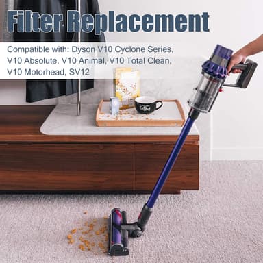 Jälkisuodatin Dyson V10 / SV12 pölynimurille 2 kpl