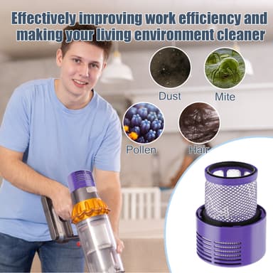 Jälkisuodatin Dyson V10 / SV12 pölynimurille 2 kpl