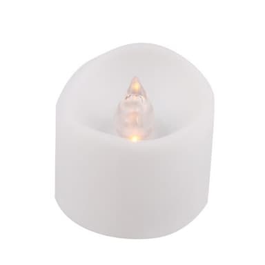 LED-teetävalo, jossa on palava / välkkyvä liekki - 12-pack paristokäyttöinen malli