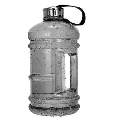 2.2L urheilupullo kahvalla - kirkas/musta