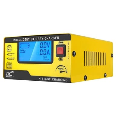 Akkulaturi LTC 6V/12V 15A autoon ja moottoripyörään