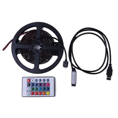 Led-Nauha 5050 USB rgb-väri Remote 24painiketta - 3 metriä Vedenpitävä