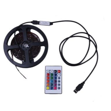 Led-Nauha 5050 USB rgb-väri Remote 24painiketta - 3 metriä Vedenpitävä