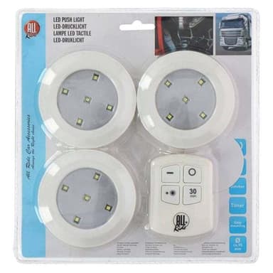 Paino aktivoidut led-valot - 3 kpl