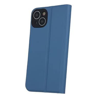 Kotelo jalustalla iPhone 16 - Denim