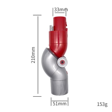 Dyson V7 V8 V10 V11 V15 kulmasovitin pikaliitännällä