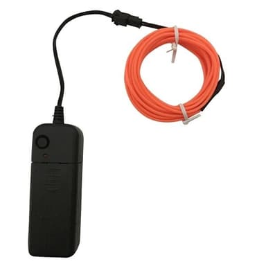 Paristokäyttöinen Led Glowstrip Neon Loop 3 metriä - punainen