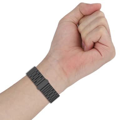 Metallikellon ranneke Redmi Watch 4:lle/Xiaomi Band 8 Prolle Musta