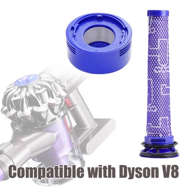 Esisuodatin ja takasuodatin Dyson V8 pölynimuriin 2 osaa