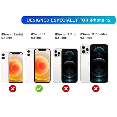 iPhone 12 kotelo korttitelineellä TPU läpinäkyvä