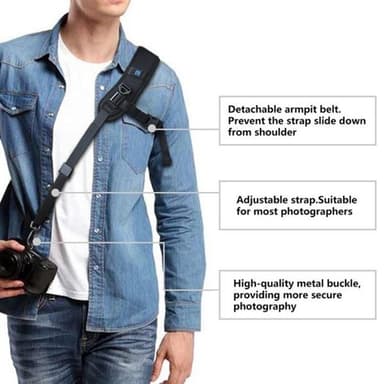 PULUZ Kameranauha pikakiinnityksellä SLR/DSLR- kameroille