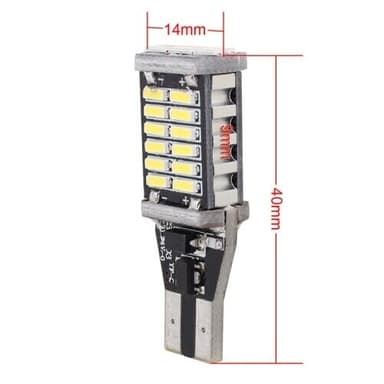 30 LED-diodilamppua T15 / W16W 6W 6500K 900LM CANBUS