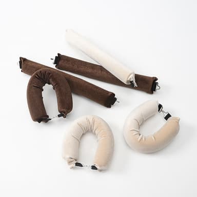Hiusrullat kihartamaan hiukset ilman lämpöä Beige