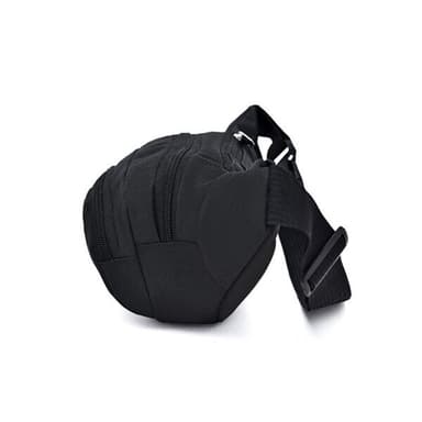 Vyötärölaukku /bum bag, jossa on useita käytännöllisiä lokeroita&lt