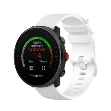Kellon ranneke Yhteensopiva Polar Ignite/Unite Siliconin kanssa Valkoinen