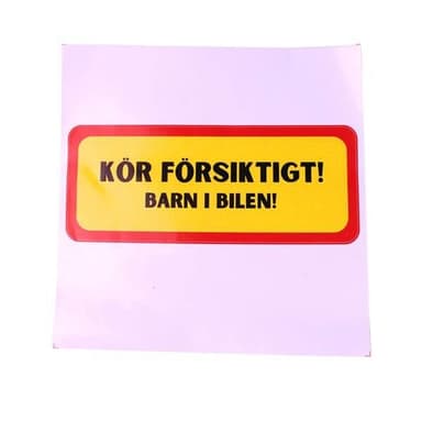 Puskuritarra - Barn i bilen