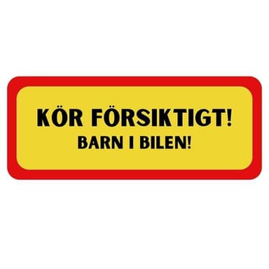 Puskuritarra - Barn i bilen