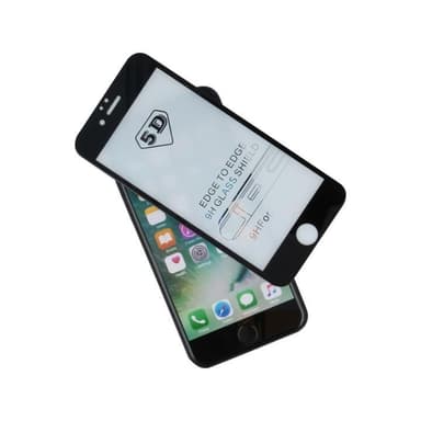 5D Näytönsuoja karkaistua lasia iPhone 11/iPhone XR:lle - Musta kehys