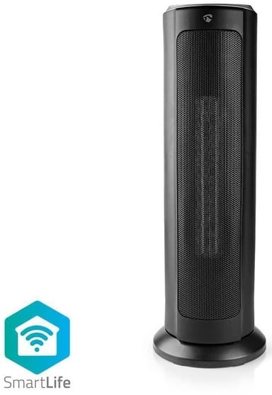 Nedis SmartLife keraaminen PTC-tuuletinlämmitin | Wi-Fi | 2000 W | 3 Lämpöasetusta | Oskillaatio | Näyttö | 15 - 35 °C | Android™ / IOS | Musta