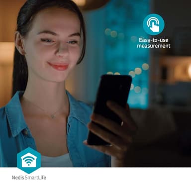 Nedis SmartLife Pulssioksimetri | Bluetooth® | OLED-näyttö | Auditiivinen hälytys / Happikyllästeisyys (SpO2) / Korkean tarkkuuden anturi / Liikkumisen estävät häiriöt / Perfuusioindeksi / Pulssi | Valkoinen
