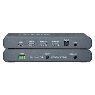 NÖRDIC 1-2 HDMI 2.1 -liitin, jossa HDMI Audio SPDIF Stereo Dolby Atmos, DTS Master