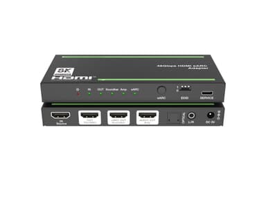 NÖRDIC 8K HDMI 2.1 eARC/ARC-Extractor Soundbarille ja vahvistimelle