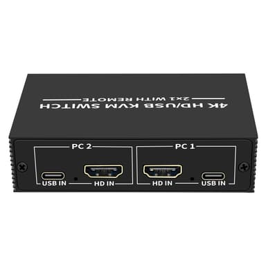 NÖRDIC KVM Switch 2-1 HDMI 2.0 ja 4xUSB Xboxille, PS5:lle, kannettavalle tietokoneelle