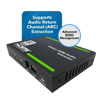 NÖRDIC 8K HDMI 2.1 ARC Extractor - SPDIF + 3,5 mm ulosotto, HDMI CEC Dolby Digital/DTS, Atmos, Dolby Vision, HDR10+