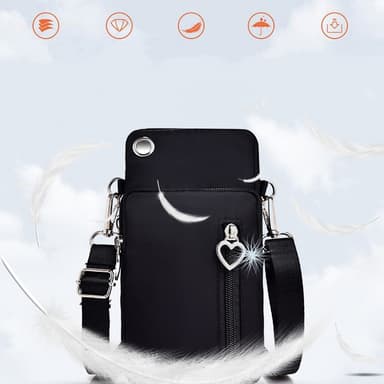 Crossbody mini laukku Musta