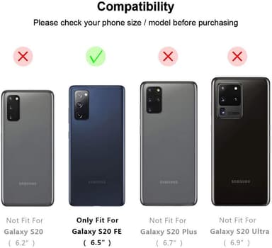 Samsung Galaxy S20 FE / S20 Lite kotelo korttitelineellä Tummansininen