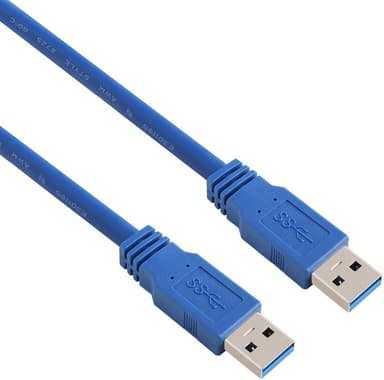 NÖRDIC USB3.1-kaapeli tyyppi A uros–tyyppi A uros, 5 Gb/s, 1,8m, USB3.0