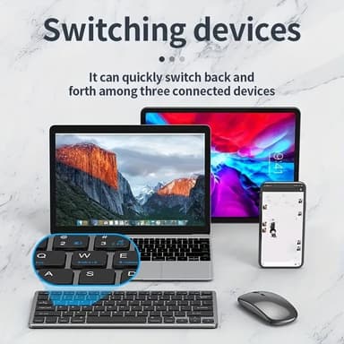 NÖRDIC langaton Bluetooth kyllä ​​2.4G hiiri ja näppäimistösarja US layout