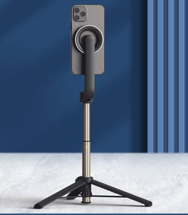Kannettava langaton Bluetooth Selfie Stick WS-22005 Musta