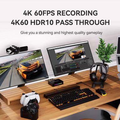 Ezcap GameDock Extreme -kaappauskortti 4K60Hz HDR10 VRR RGB8:8:8 7.1 Surround