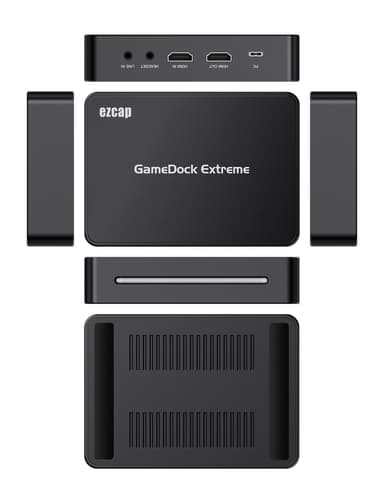 Ezcap GameDock Extreme -kaappauskortti 4K60Hz HDR10 VRR RGB8:8:8 7.1 Surround