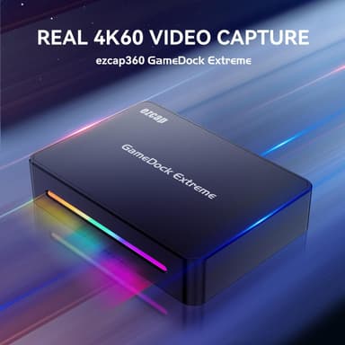 Ezcap GameDock Extreme -kaappauskortti 4K60Hz HDR10 VRR RGB8:8:8 7.1 Surround