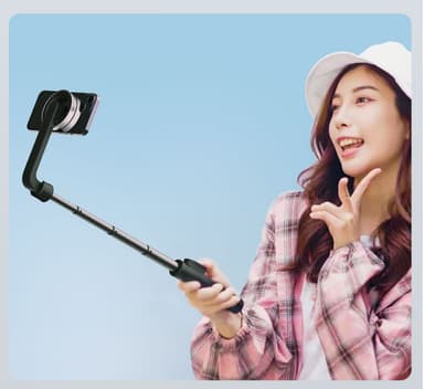 Kannettava langaton Bluetooth Selfie Stick WS-22005 Musta