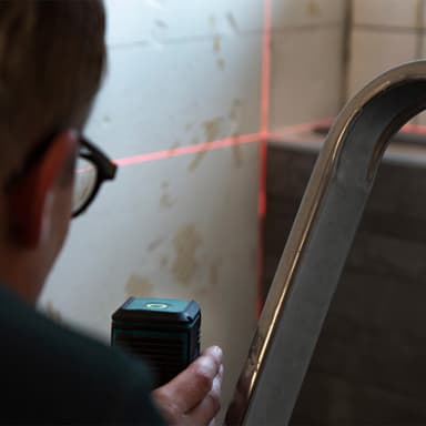 Cross line laser - Red – Self levelling - 10 meter range