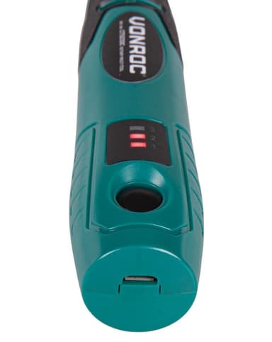 VONROC Outil multifonction rotatif 4V – 32 accessoires, chargeur et lampe LED inclus – CT503DC
