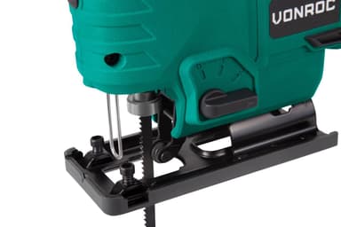 Akku-Stichsäge VPower 20V – Komplettset mit 2.0Ah Akku, Schnellladegerät, Sägeblättern, Parallelführung und Aufbewahrungstasche