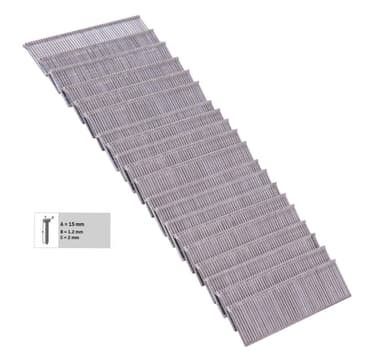 VONROC Heftklammern 15mm für Elektrotacker - Universal - 1000 Stück