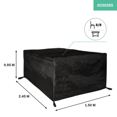 Premium garden dining set - cover L